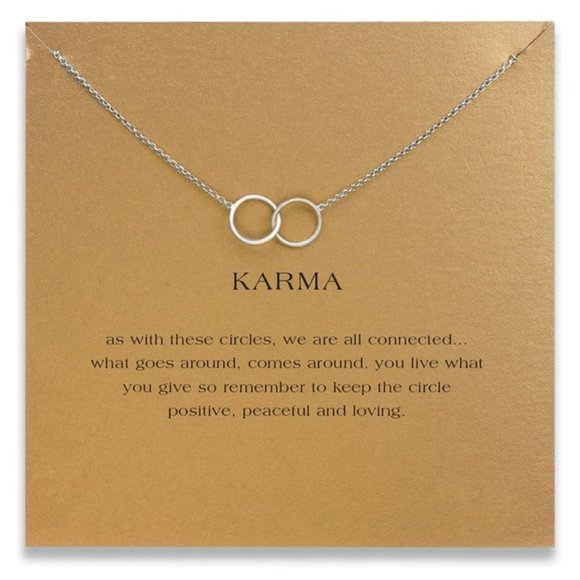 Karma Necklace in Silver tone - Picture 1 of 1